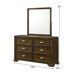 Ensemble de chambre à coucher Jimmy 4 pièces, panneaux rembourrés marron et beige