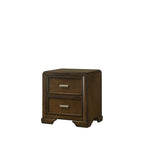Ensemble de chambre à coucher Jimmy 4 pièces, panneaux rembourrés marron et beige
