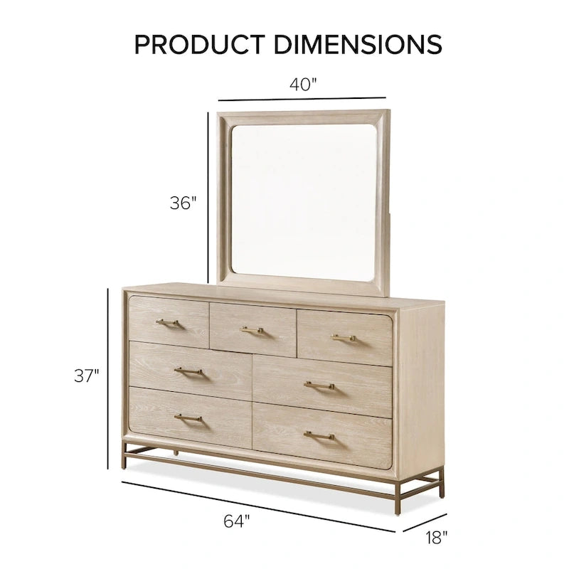 Ensemble de chambre à coucher 5 pièces en chêne massif Drayden de Furniture of America