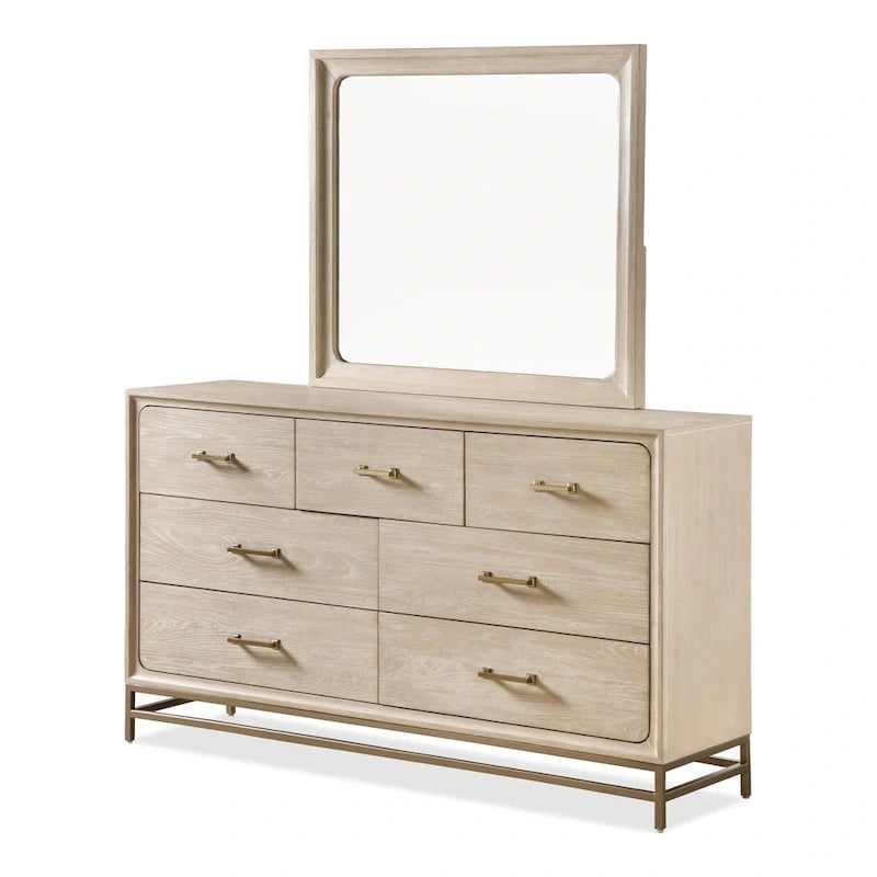 Ensemble de chambre à coucher 5 pièces en chêne massif Drayden de Furniture of America