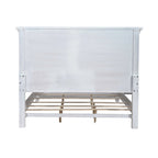 Ensemble lit, commode, miroir et table de chevet River Place Riverstone blanc et tabac
