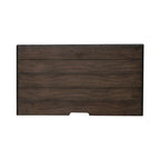 Ensemble lit, commode, miroir et table de chevet River Place Riverstone blanc et tabac