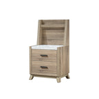 Set Camera da Letto Daemon 4 Pezzi con Pannello Marrone Chiaro