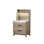 Set Camera da Letto Daemon 4 Pezzi con Pannello Marrone Chiaro