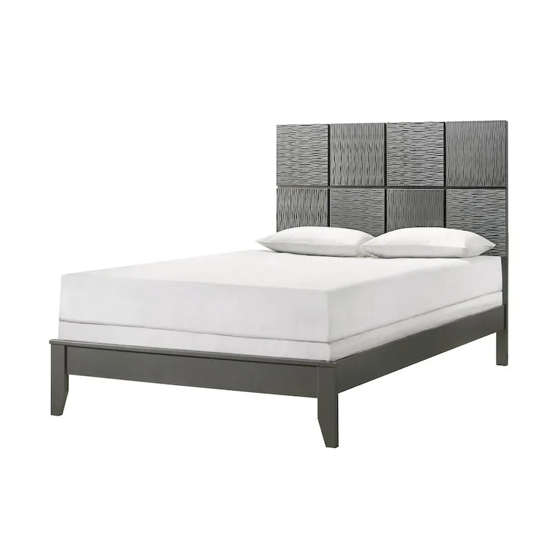Ensemble de chambre à coucher Sim 3 pièces, panneaux gris anthracite