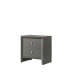 Ensemble de chambre à coucher Sim 3 pièces, panneaux gris anthracite