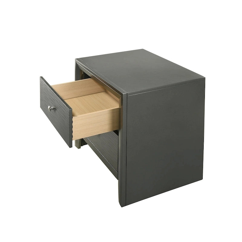 Ensemble de chambre à coucher Sim 3 pièces, panneaux gris anthracite
