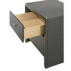 Ensemble de chambre à coucher Sim 3 pièces, panneaux gris anthracite