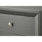 Ensemble de chambre à coucher Sim 3 pièces, panneaux gris anthracite