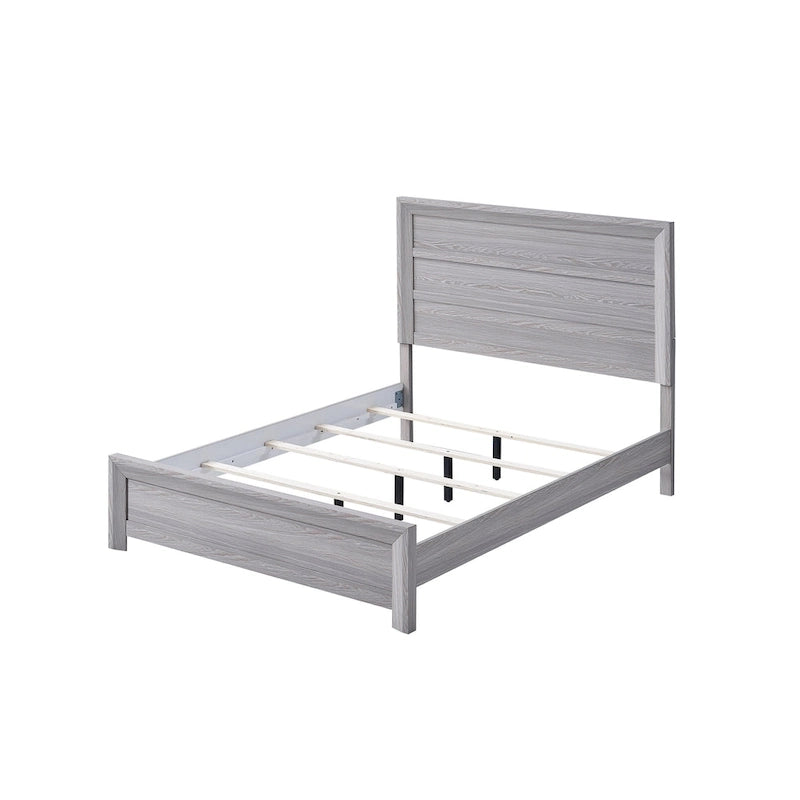 Ensemble de chambre à coucher Essa 4 pièces à panneaux gris