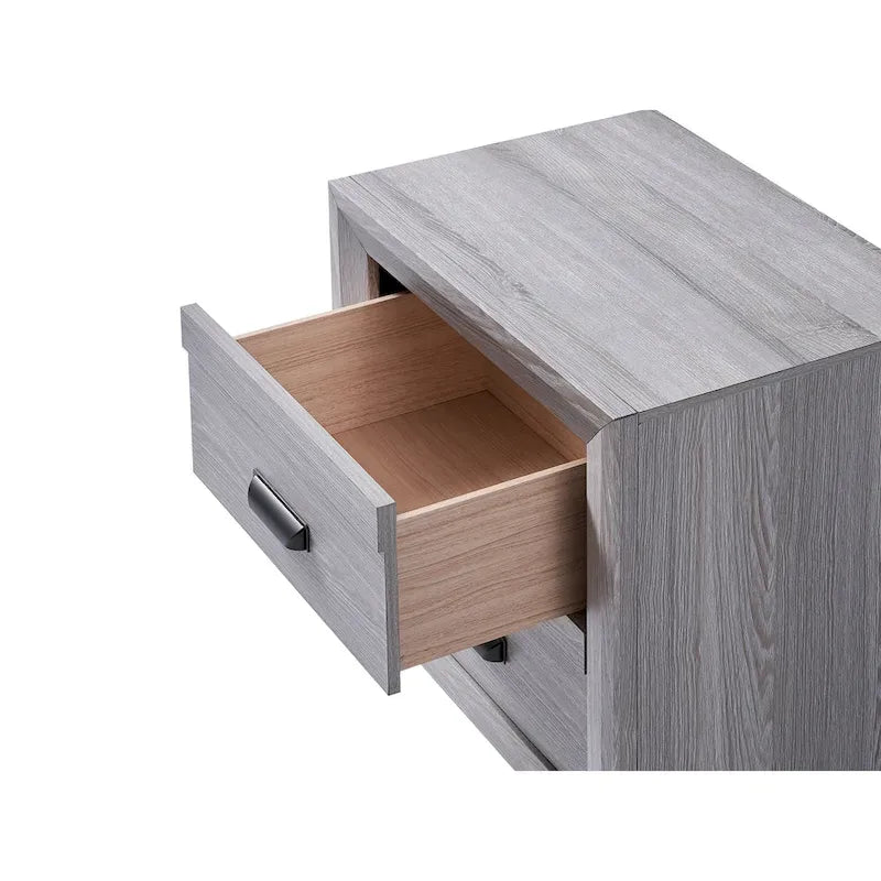 Ensemble de chambre à coucher Essa 4 pièces à panneaux gris
