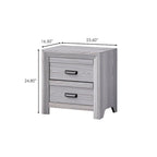 Ensemble de chambre à coucher Essa 4 pièces à panneaux gris