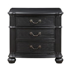 Ensemble de chambre à coucher capitonné Taylor Black 5 pièces