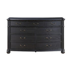 Ensemble de chambre à coucher capitonné Taylor Black 5 pièces