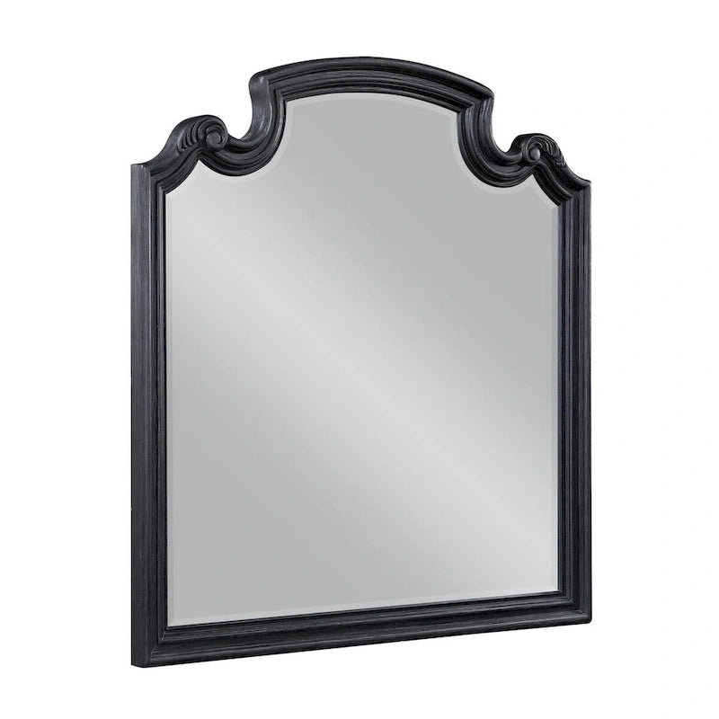 Ensemble de chambre à coucher capitonné Taylor Black 5 pièces
