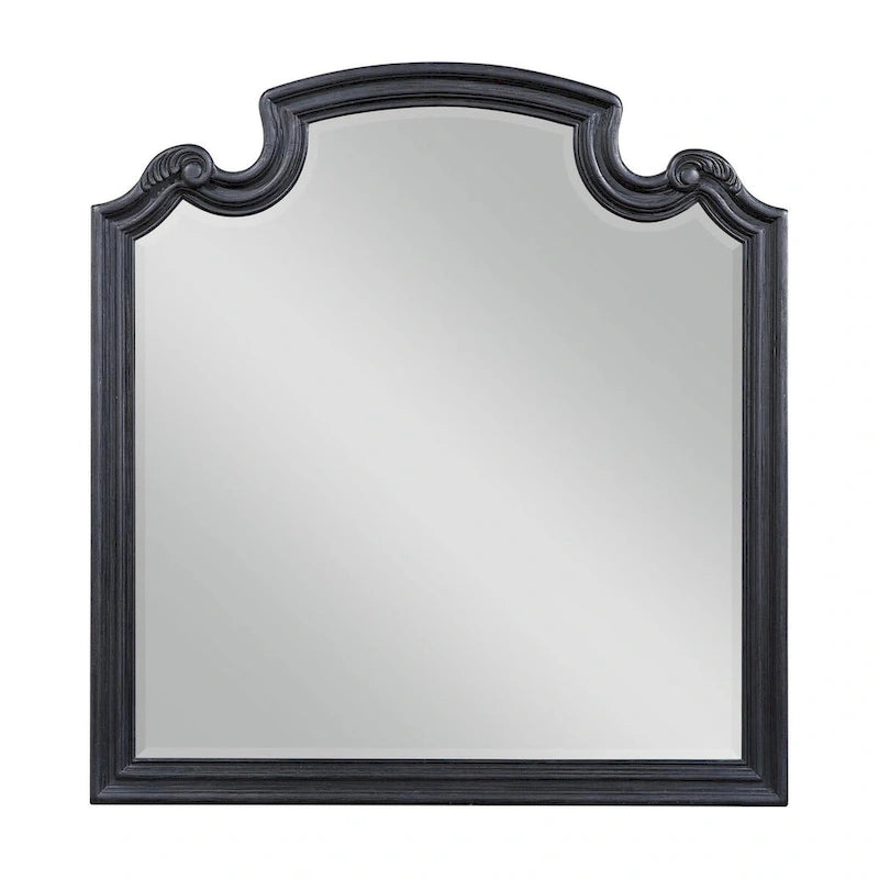 Ensemble de chambre à coucher capitonné Taylor Black 5 pièces