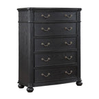Ensemble de chambre à coucher capitonné Taylor Black 5 pièces