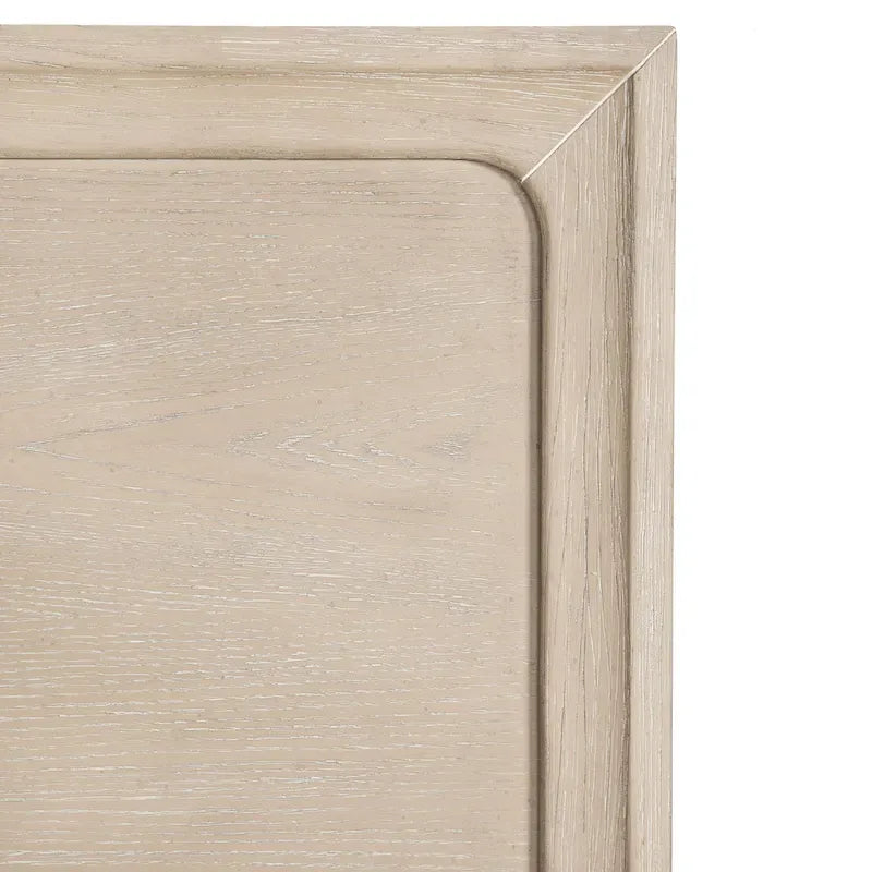 Ensemble de chambre à coucher Drayden Transitional en chêne massif de Furniture of America, composé d'un lit 3 pièces et de 2 tables de chevet.