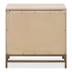 Ensemble de chambre à coucher Drayden Transitional en chêne massif de Furniture of America, composé d'un lit 3 pièces et de 2 tables de chevet.