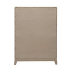 Ensemble de chambre à coucher Avalon en chêne beige bruni, lit de rangement rembourré, format king