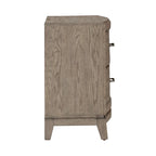 Ensemble de chambre à coucher Avalon en chêne beige bruni, lit de rangement rembourré, format king