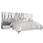 Ensemble de chambre à coucher 3 pièces de luxe contemporain CraftPorch