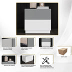 Ensemble de chambre à coucher 3 pièces de luxe contemporain CraftPorch