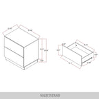 Ensemble de chambre à coucher 3 pièces de luxe contemporain CraftPorch