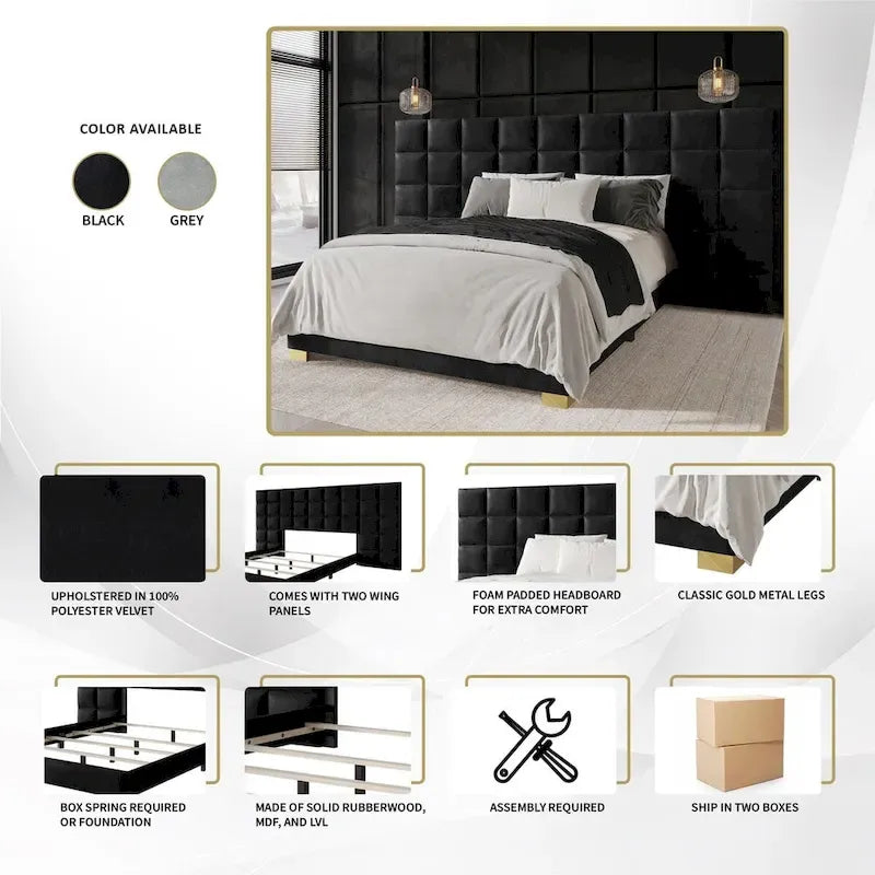 Ensemble de panneaux muraux CraftPorch style moderne du milieu du siècle pour chambre à coucher