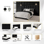 Ensemble de panneaux muraux CraftPorch style moderne du milieu du siècle pour chambre à coucher
