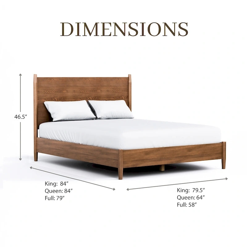 Ensemble de chambre à coucher 3 pièces Beau Midcentury en bois de noyer de Furniture of America