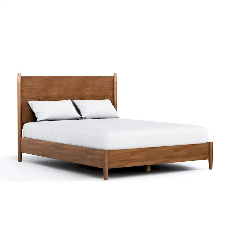 Ensemble de chambre à coucher 3 pièces Beau Midcentury en bois de noyer de Furniture of America