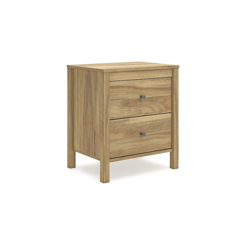 Tête de lit à panneaux marron clair Signature Design by Ashley Bermacy avec 2 tables de chevet