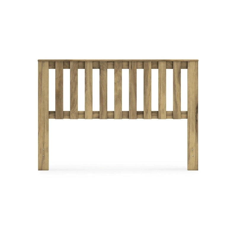 Tête de lit à panneaux marron clair Signature Design by Ashley Bermacy avec 2 tables de chevet
