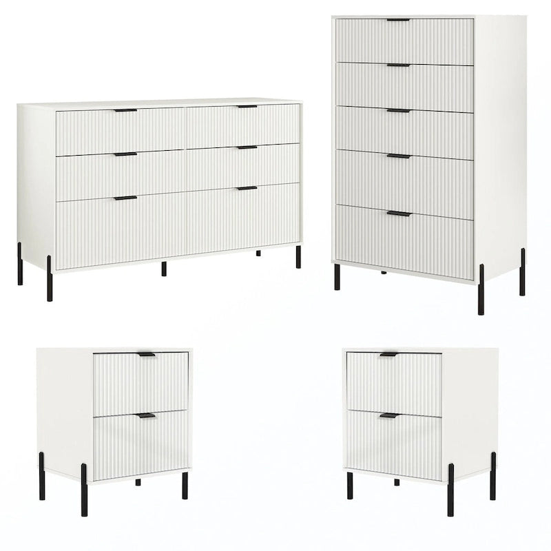 Ensemble de chambre à coucher 4 pièces