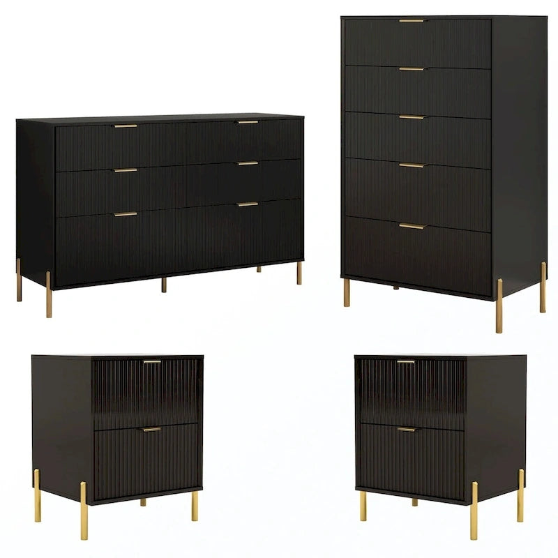 Ensemble de chambre à coucher 4 pièces