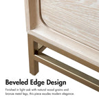 Ensemble de chambre à coucher 3 pièces en chêne massif Drayden de Furniture of America, comprenant un lit, une commode et une table de chevet.