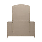 Ensemble de chambre à coucher Avalon en chêne beige bruni avec lit à panneaux et rangement pour lit king size