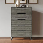 Ensemble de chambre à coucher vintage en bois CraftPorch 4 pièces