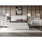 Ensemble de chambre à coucher vintage en bois CraftPorch 4 pièces