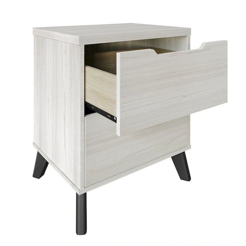 Ensemble de chambre à coucher vintage en bois CraftPorch 4 pièces