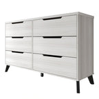 Ensemble de chambre à coucher vintage en bois CraftPorch 4 pièces