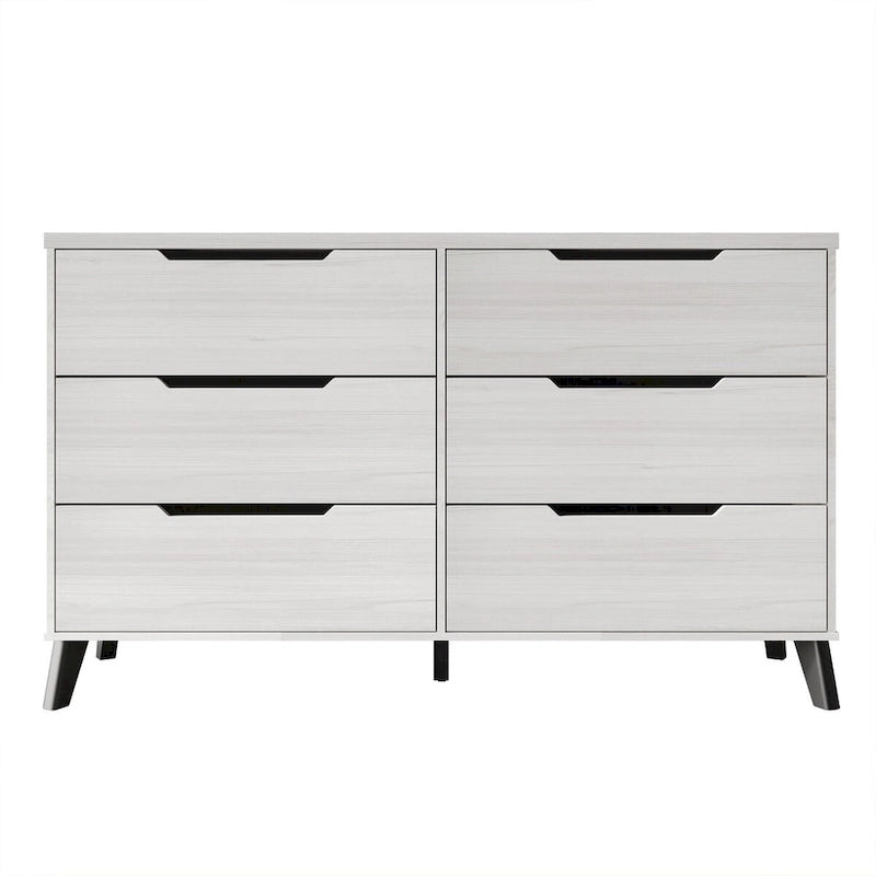 Ensemble de chambre à coucher vintage en bois CraftPorch 4 pièces