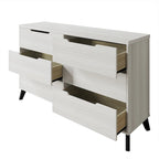 Ensemble de chambre à coucher vintage en bois CraftPorch 4 pièces