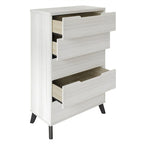 Ensemble de chambre à coucher vintage en bois CraftPorch 4 pièces