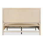Ensemble de chambre à coucher Drayden Transitional en chêne massif de Furniture of America, composé d'un lit et d'une table de chevet (2 pièces).
