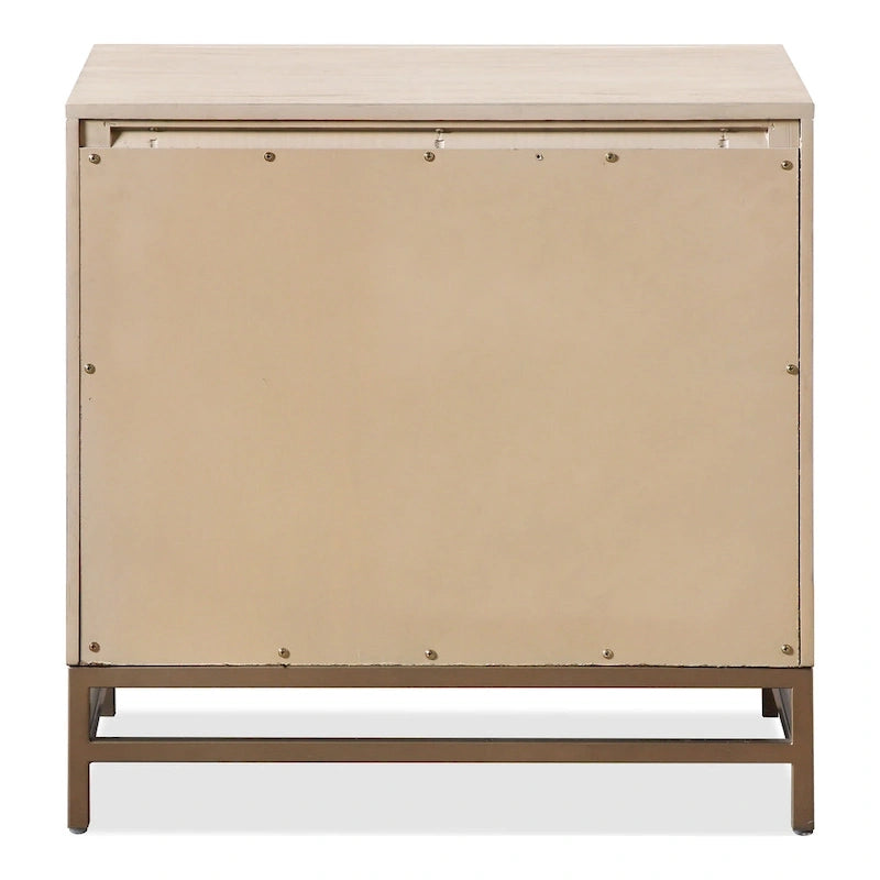 Ensemble de chambre à coucher Drayden Transitional en chêne massif de Furniture of America, composé d'un lit et d'une table de chevet (2 pièces).