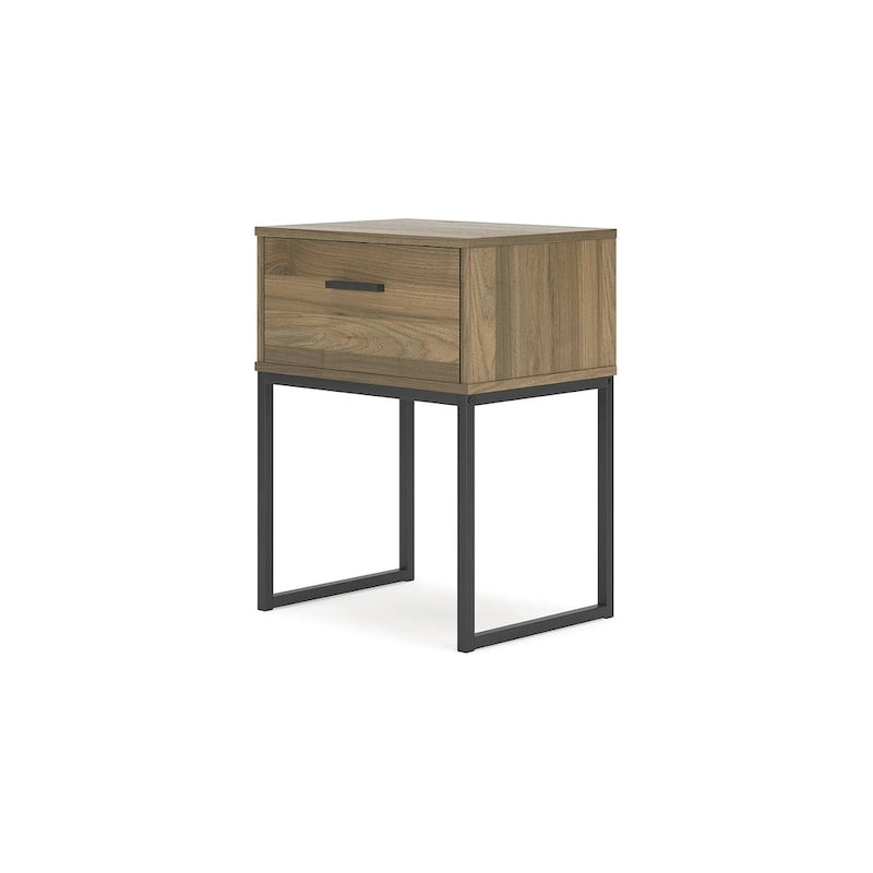 Tête de lit à panneaux miel avec commode et table de chevet Signature Design by Ashley Deanlow