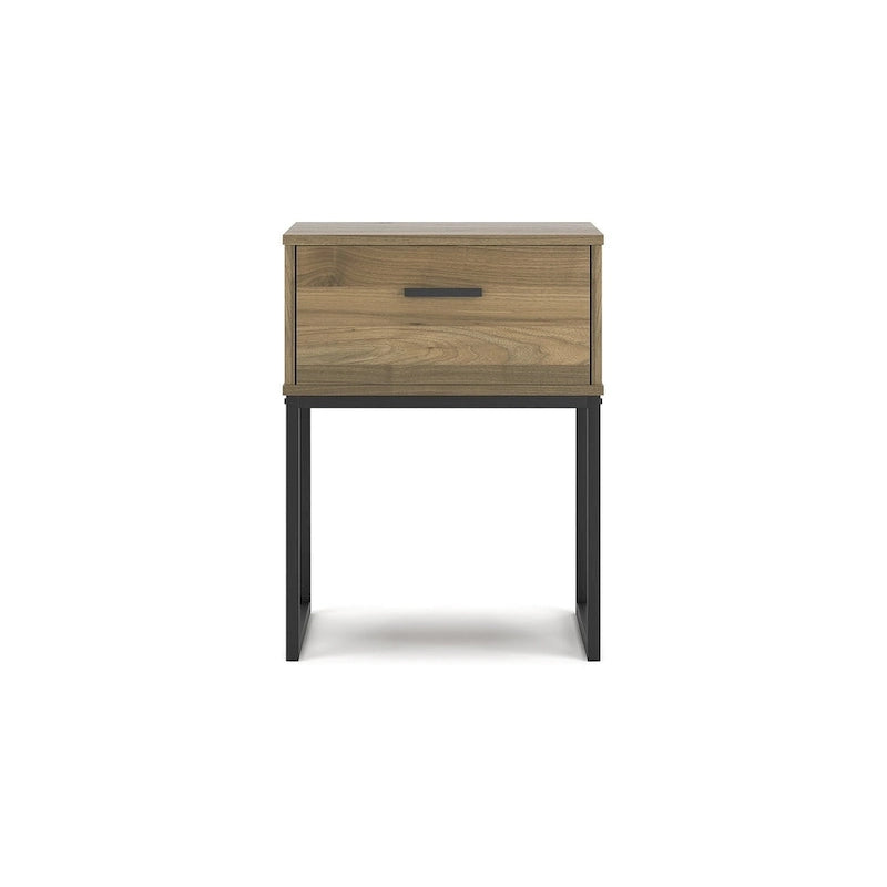 Tête de lit à panneaux miel avec commode et table de chevet Signature Design by Ashley Deanlow