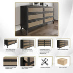 Ensemble de chambre à coucher moderne du milieu du siècle CraftPorch 4 pièces